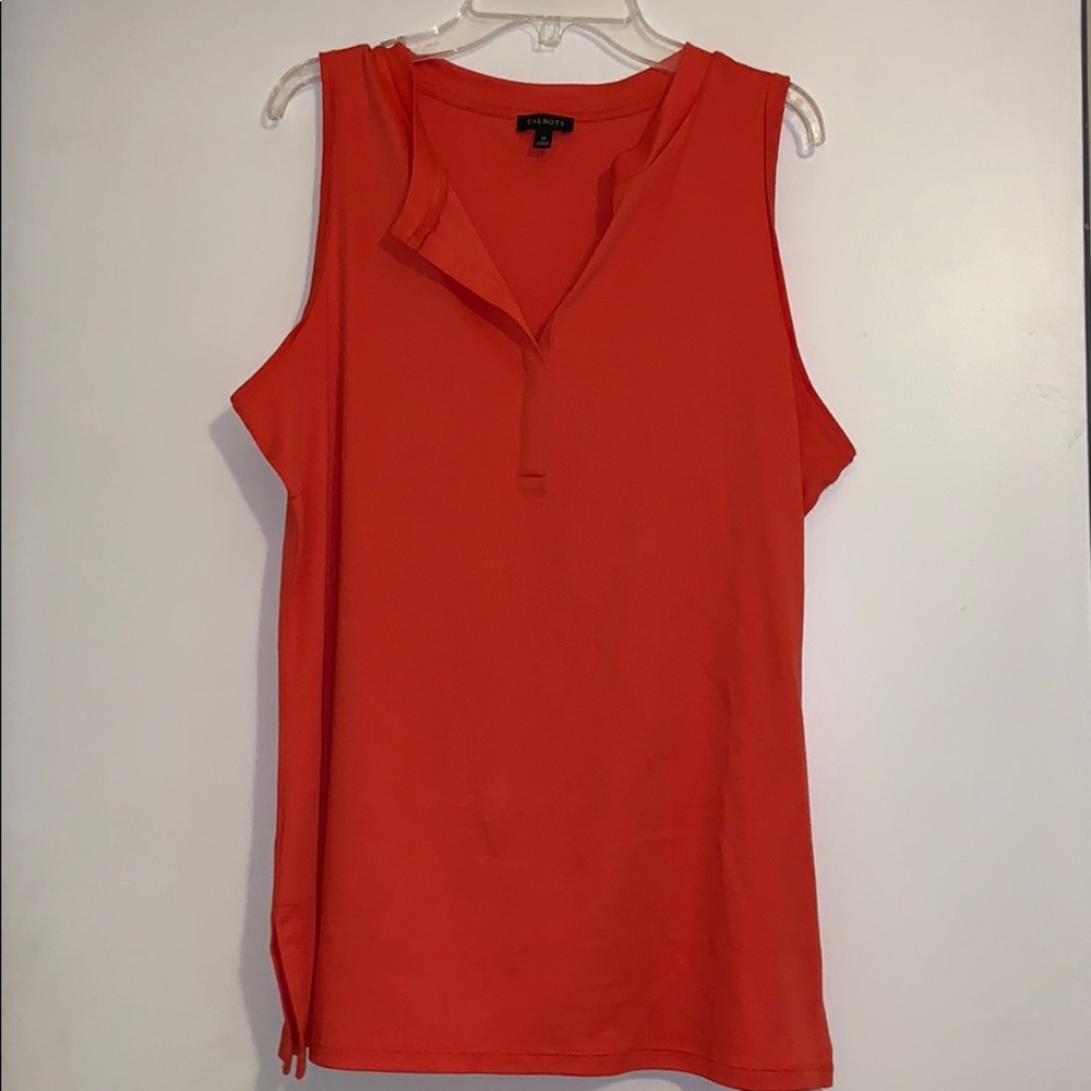 M Orange Sleeveless Top from Talbots